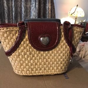 VINTAGE BRIGHTON Straw shoulder bag